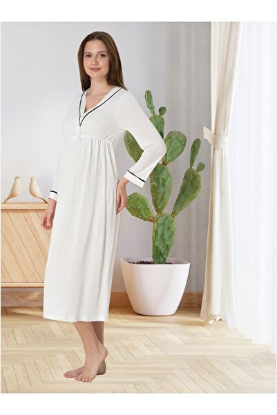 Lohusa Homewear Ženska spavaćica za trudnice od Pamuk dela, specijalnog dizaj...