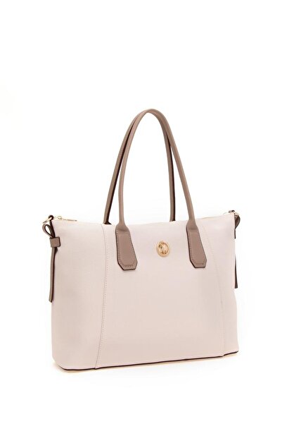 U.S. Polo Assn. Women's Beige Shoulder Bag