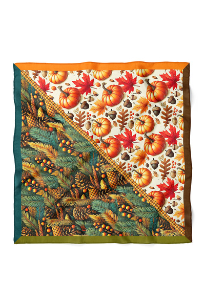 nehir eşarp Yılbaşı Özel Motifler Desen Fular Bandana 50x50 Cm