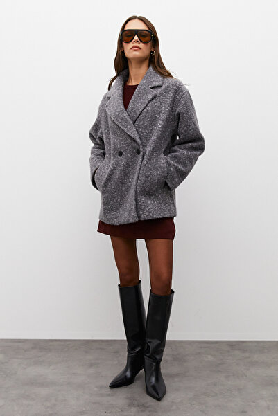 urban focus Double Breasted Short Coat