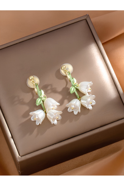 Inovius Cercei cu Clips, Flori - sj2306196603648484