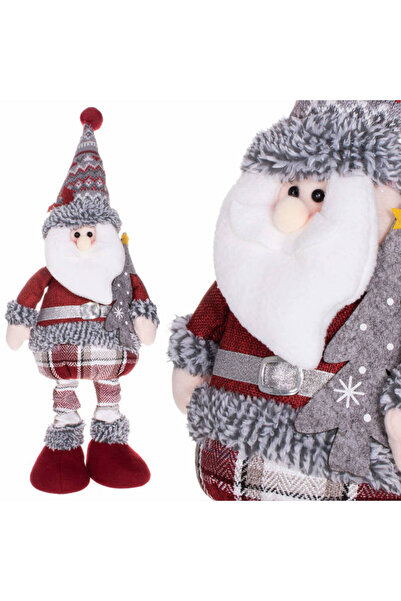 SERSIMO Christmas figurine, Santa Claus, telescopic legs, extendable height 57-80cm