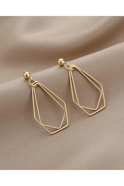 Inovius Cercei aurii geometrici Picatura