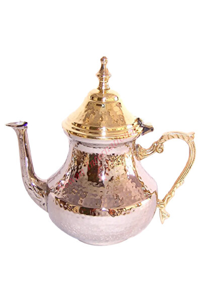 LUXURY Moroccan Teapot with Hammered Copper Warming Base, 400ml