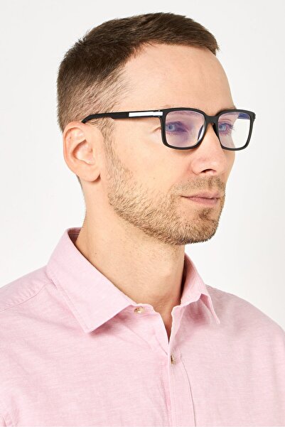 A & A Glasses Men WR-S6920S Rectangular Reading Glasses, Black