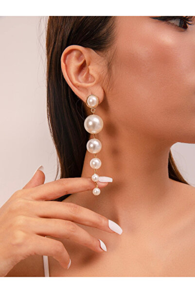 Inovius Cercei lungi perle albe - 210790