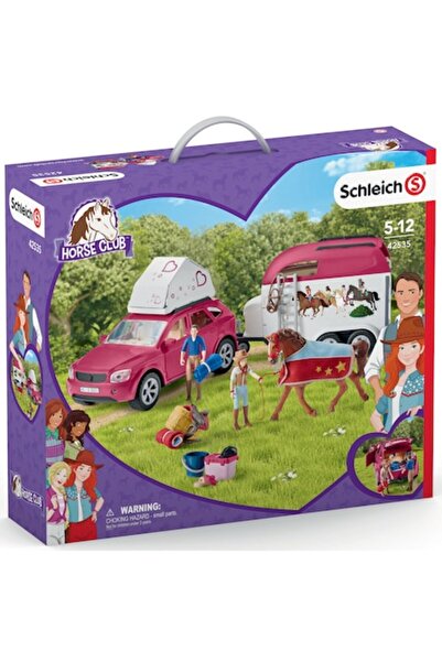 SCHLEICH Set Figurines, Horse Club, Adventures with Car and Horse Trailer
