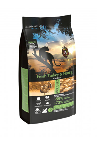 Ambrosia Hrană uscată pentru pisici sterilizate Ambrosia, Curcan și Hering, h...