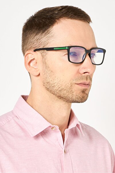 A & A Glasses Men WR-S6920S Rectangular Reading Glasses, Black