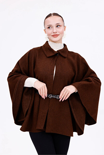 beeke Kless Women's Standard Size Medium Length Belted Cashmere Poncho 2025 New Season