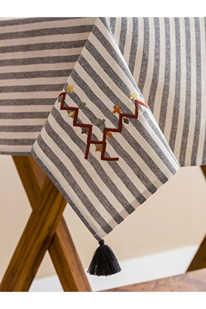 LC Waikiki Lcw Home Mixed Striped Tablecloth 90X90 cm