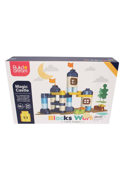 OEM Construction game, Magic Castle, 34 maxi pieces