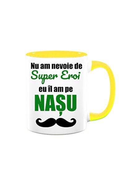 OEM Cană personalizată cu mesajul: „Nu am nevoie de supereroi, îmi am nașul”,...