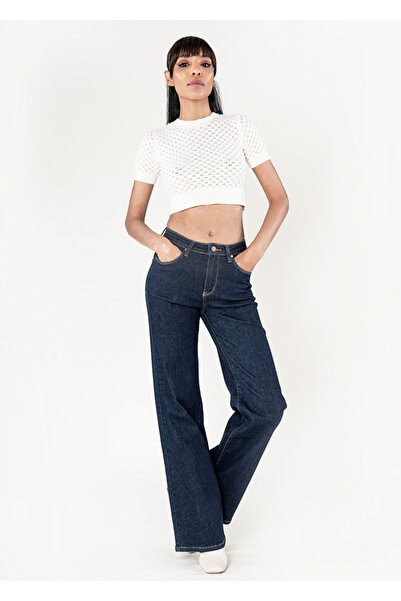 Nina Carter Blugi evazat indigo pentru femei B-P080-18 M10