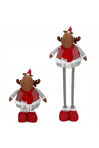 SERSIMO (DL) Christmas figurine, Reindeer, telescopic legs, extendable height 55-95cm