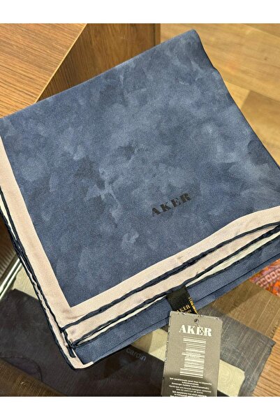 Aker Bulut Desen Saf İpek Sura Eşarp