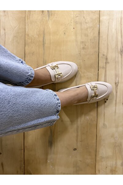 ZEZY Kadın Loafer Makosen H Tokalı Rugan Parlak Günlük Ayakkabı