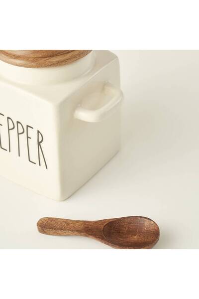 Bella Maison Pepper Ceramic Jar Cream (330 ml)