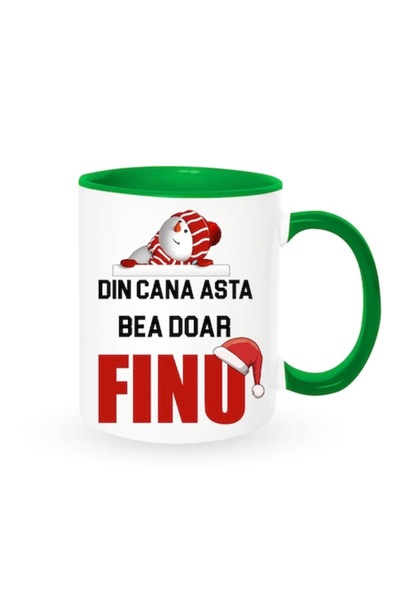 OEM Cană personalizată pentru fin cu mesajul: „Din această cană bea doar finu...