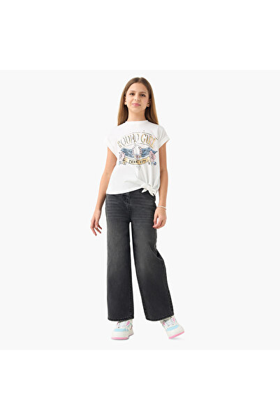 Lee Cooper Girls' Solid Jeans with Pockets