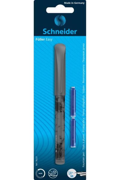 SCHNEIDER Stilou Easy + 2 rezerve Schneider/blister, gri-inc