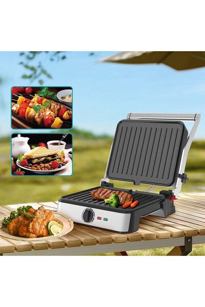 WINNINGSTAR 4-Slice Panini Sandwich Maker & Electric Grill 2200W (ST-9399) with Adjustable Temperature