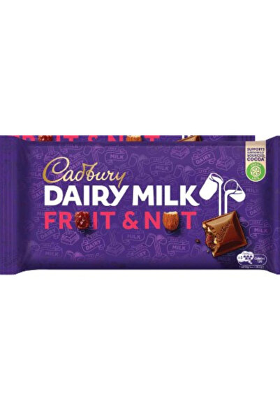 Cadbury Dairy Milk فواكه ومكسرات DS 175 جرام عبوة متعددة × 12