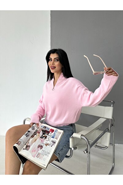 DİMA FASHİON Fefrmuarli Knitted Tricot Sweater