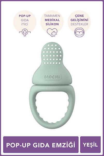 Mochi Pop-Up Gıda Emziği Yeşil
