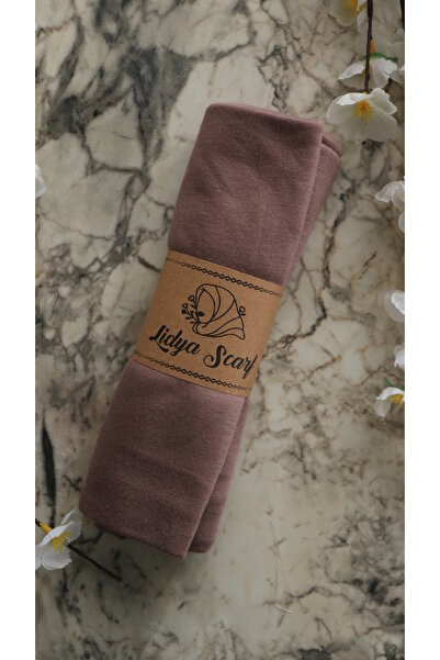 Lidya Şal Soft Textured Combed Cotton Shawl Headscarf Hijab - Mink