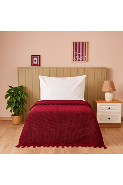 Evidea Soft Alora Single Bedspread - Red - 160X230 cm