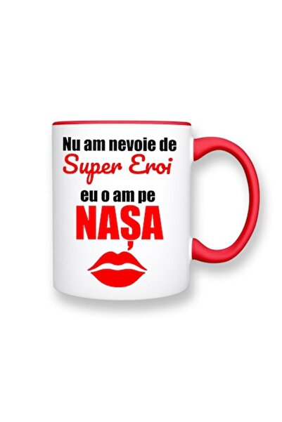 OEM Cană personalizată cu mesajul: „Nu am nevoie de supereroi, am nașa mea”, ...