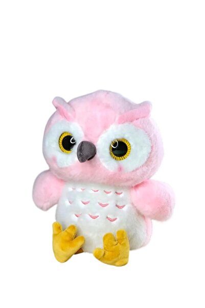PAPU Sevimli Baykuş Peluş Oyuncak - 22 cm - Pembe
