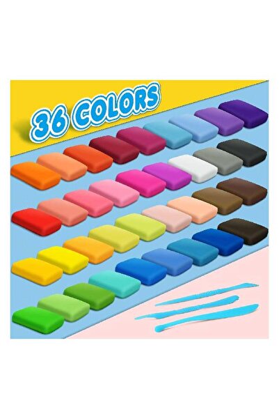 REZZOSS 36 Color Non-Toxic Air Dry Clay Set for Kids – Soft, Lightweight Magic Clay for Creative DIY crafts