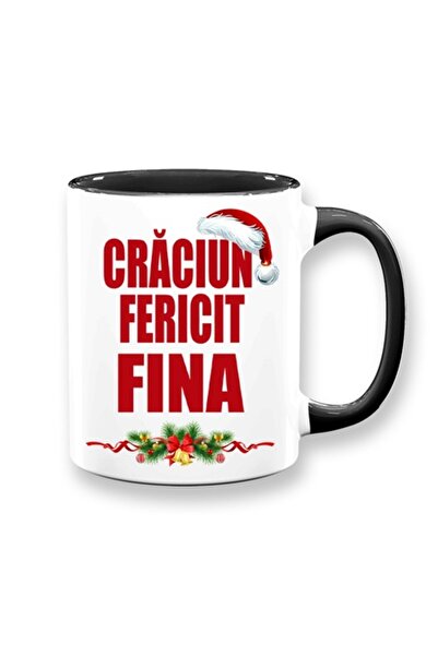 OEM Cană personalizată pentru nașă cu mesajul: „Crăciun fericit, nașă”