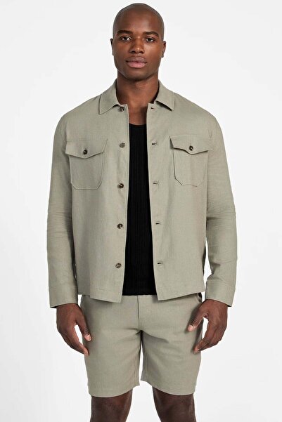 Guess Men's Khaki Shirt