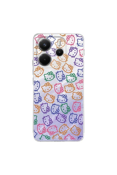 PrintiFy Xiaomi Redmi Note 14 5G İle Uyumlu Hello Kitty Baskılı Tasarım Kamer...