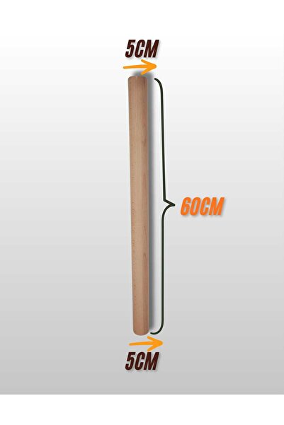 yılmaz ahşap 60cm Cylinder 5X5 Oak and Natural Wood Table&Coffee Table Legs