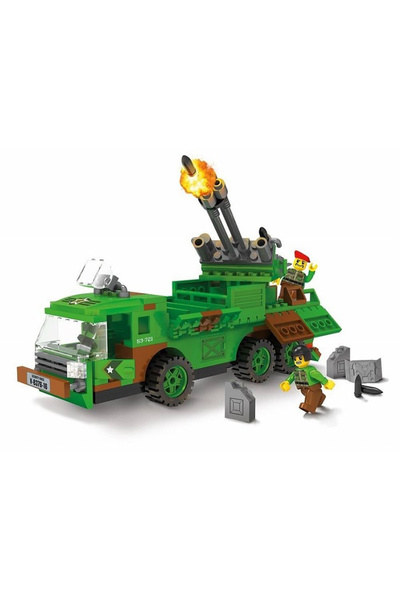 Blocki My Army, Military Shooting Range With Rocket Launcher, 222 Pieces