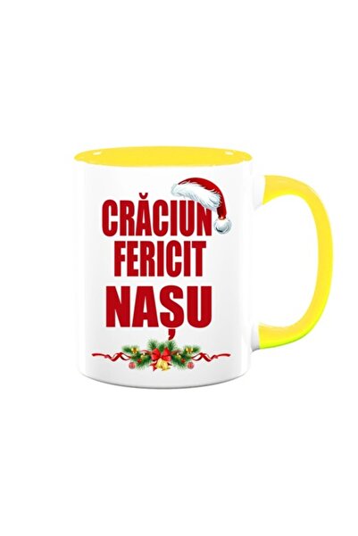 OEM Cană personalizată cu mesajul „Crăciun fericit, nașul”, Betaprint, Model ...