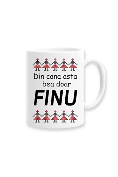 OEM Cană personalizată cu mesajul: „Doar Finu bea din această cană”, Betaprin...
