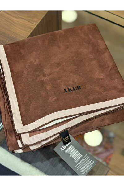 Aker Bulut Desen Saf İpek Sura Eşarp