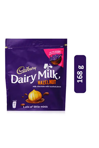 Cadbury Dairy Milk بندق ميني دي إس 168 جرام × 12
