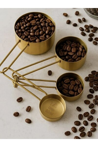 Single 4 قطع من ملاعق القياس الكبيرة المصنوعة من الفولاذ المقاوم للصدأ بمقبض خشبي 60 مل 80 مل 125 مل 250 مل