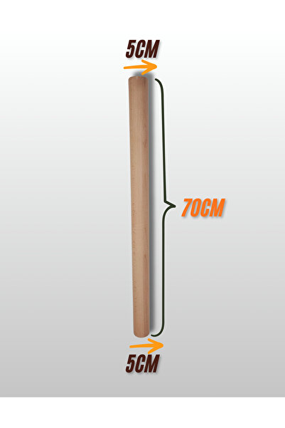 yılmaz ahşap 70cm Cylinder 5X5 Oak and Natural Wood Table & Coffee Table Legs