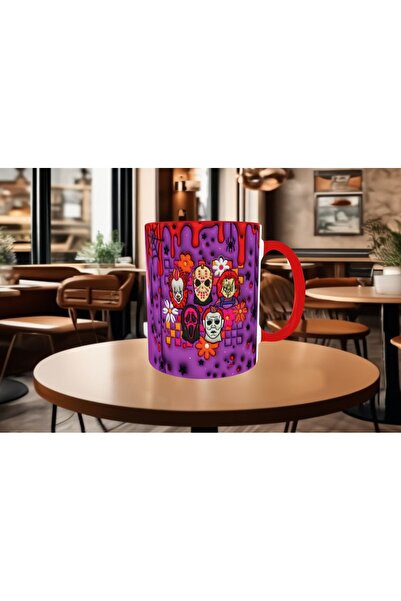 Mugs and love Katiller korku chucky halloween baskı hediyelik kaliteli porsel...