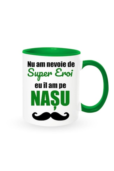 OEM Cană personalizată cu mesajul: „Nu am nevoie de supereroi, îmi am nașul”,...