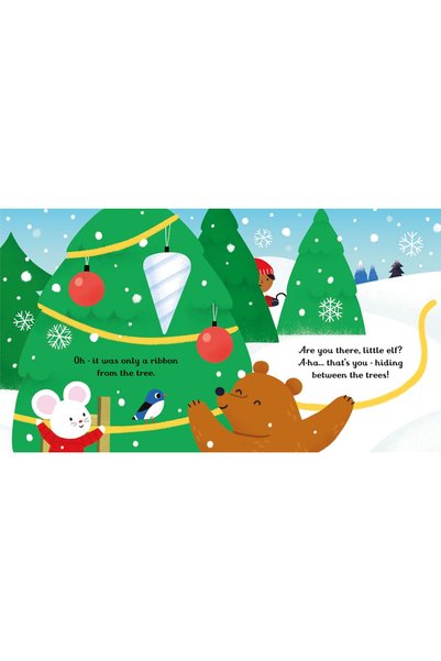 Usborne Carte cu gaurele si surprize Are you there little Elf?