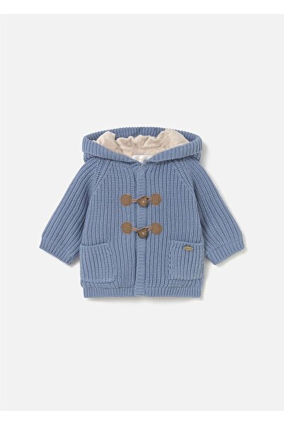 MAYORAL سترة محبوكة من القطيفة للأطفال الأولاد باللون الأزرق 2330