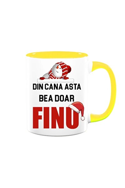 OEM Cană personalizată pentru fin cu mesajul: „Doar finul bea din această can...